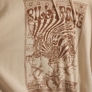 Billabong Tan Skeleton Graphic Hoodie